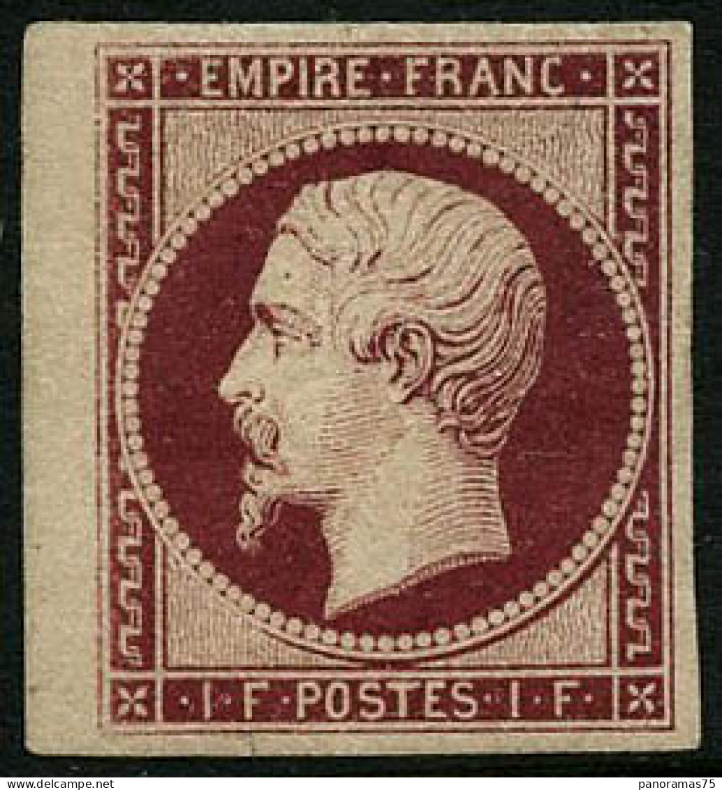 * N°18g 1F Velours, Nuance Exceptionnelle, Signé Brun - TB - 1853-1860 Napoleon III