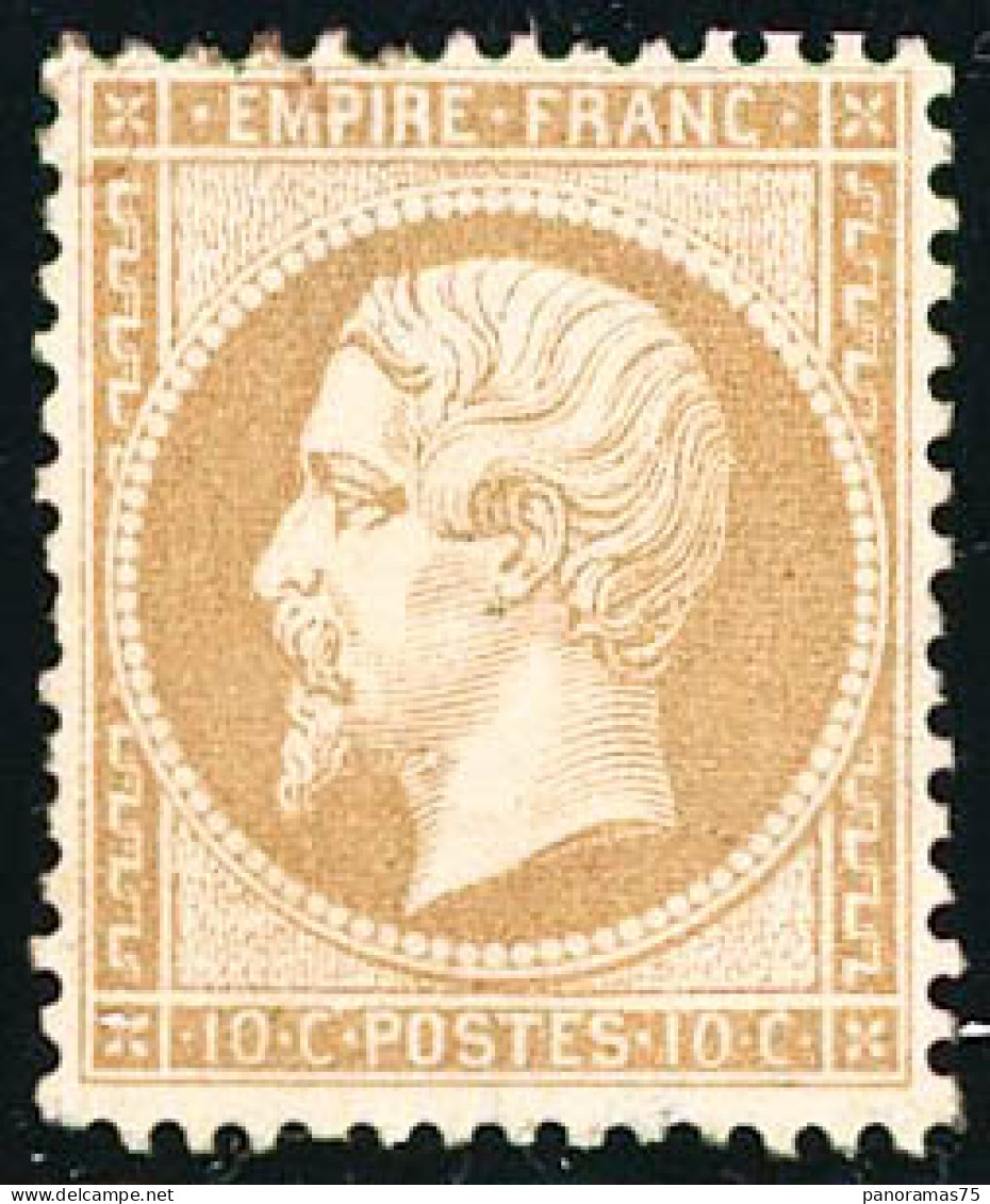 * N°21 10c Bistre, Quasi SC - TB - 1862 Napoléon III.