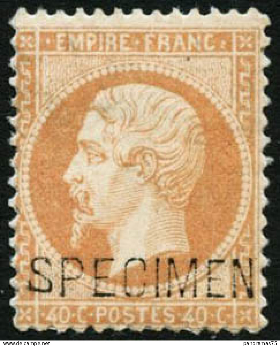 * N°23d 40c Orange, Quasi **, Surchargé Specimen - TB - 1862 Napoleone III