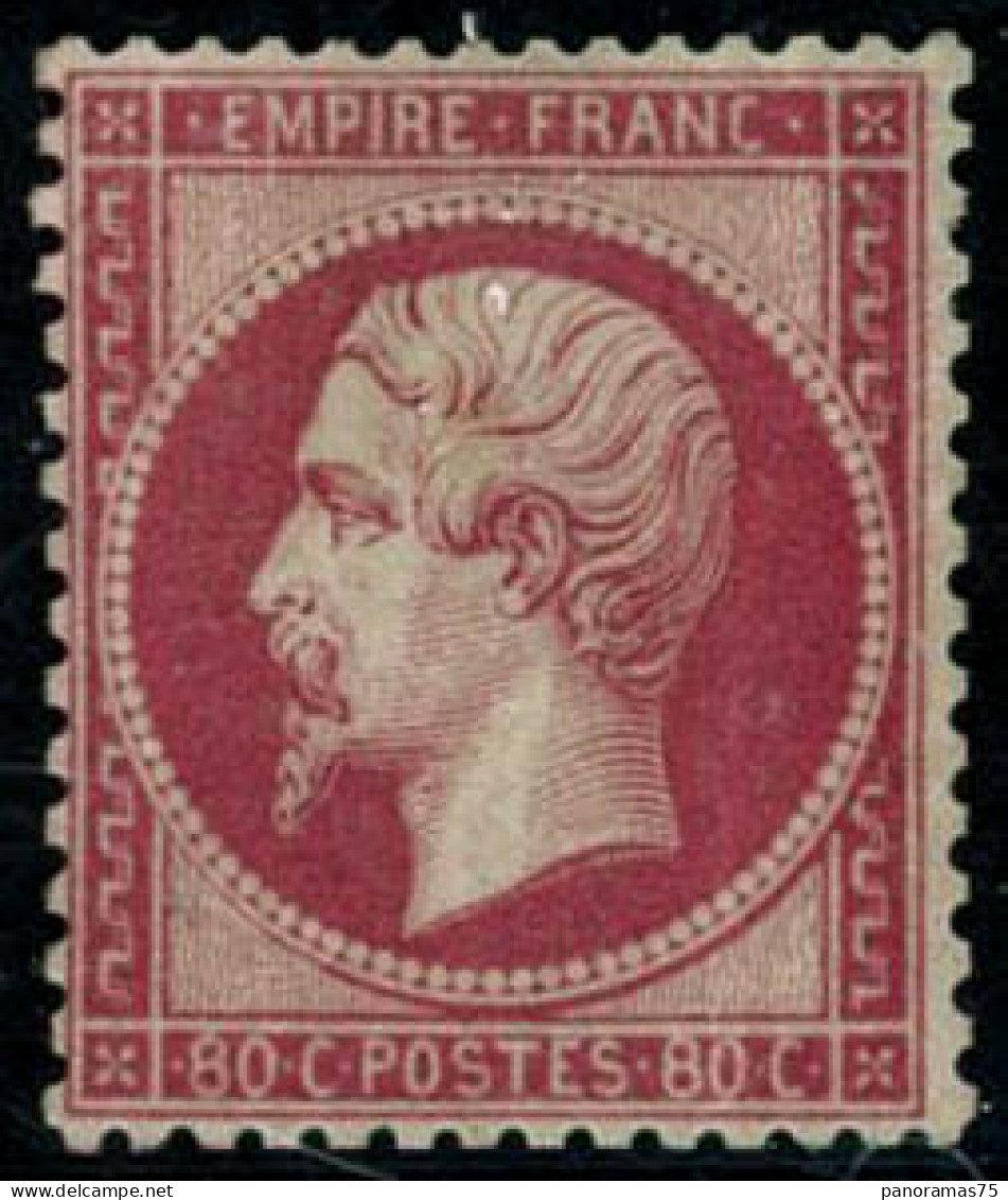 ** N°24 80c Rose, Signé Calves - TB - 1862 Napoleon III