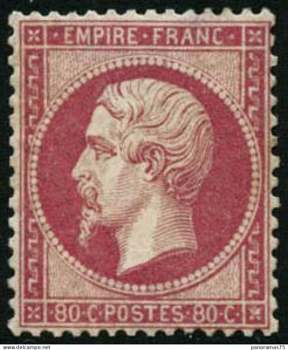 ** N°24 80c Rose, Signé Calves - TB - 1862 Napoleon III