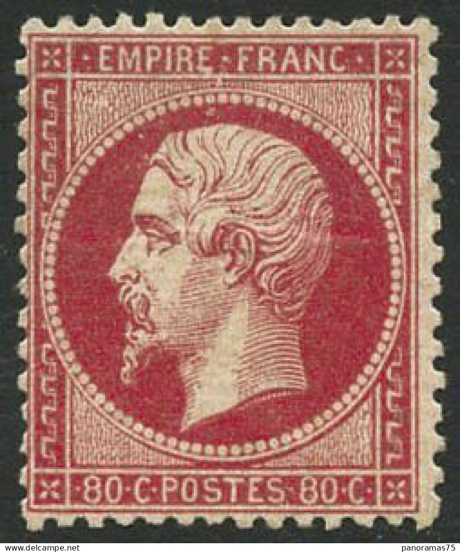 * N°24 80c Rose, Signé Calves - TB - 1862 Napoléon III