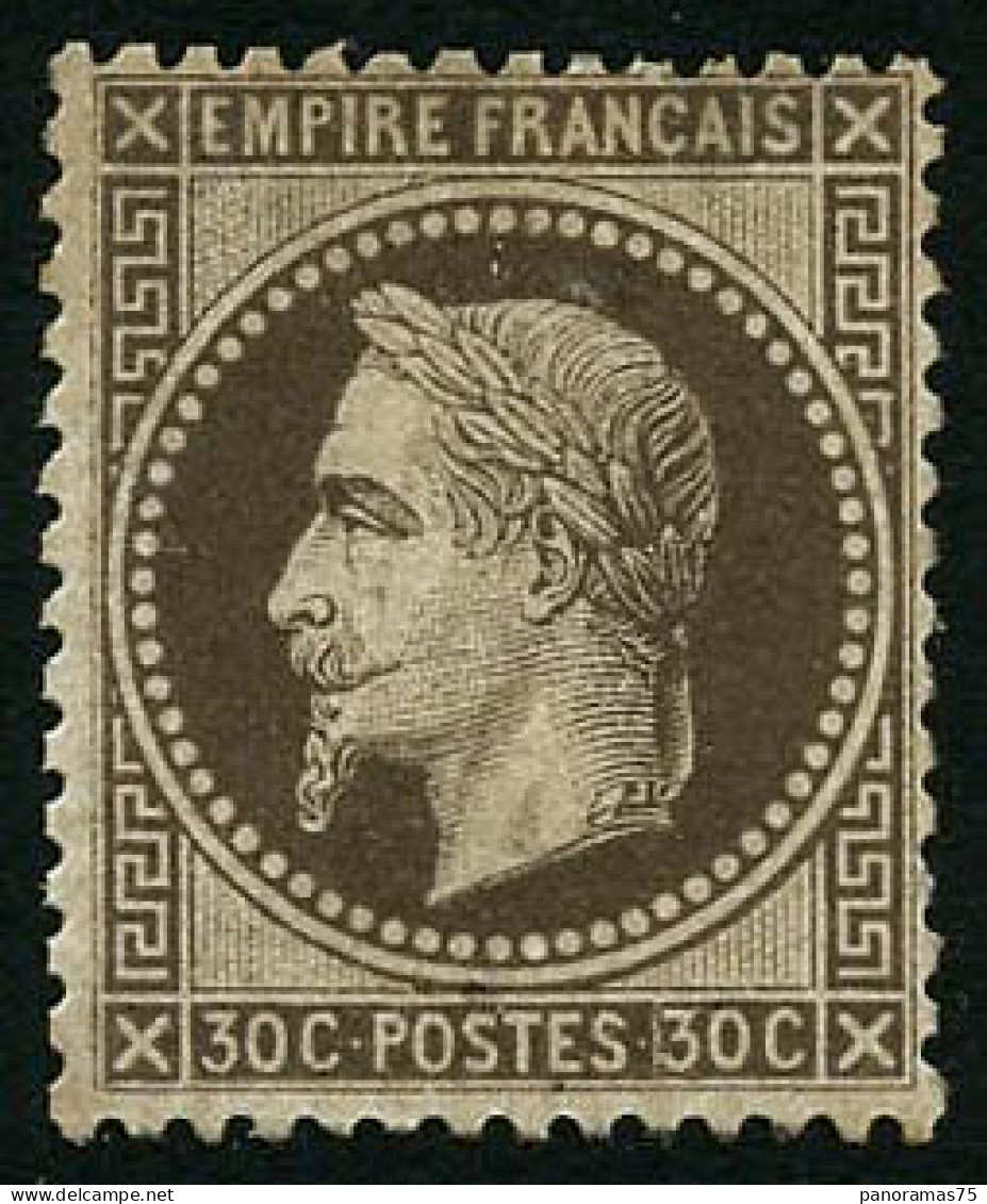 * N°30 30c Brun, Signé JF Brun - TB - 1863-1870 Napoleon III With Laurels
