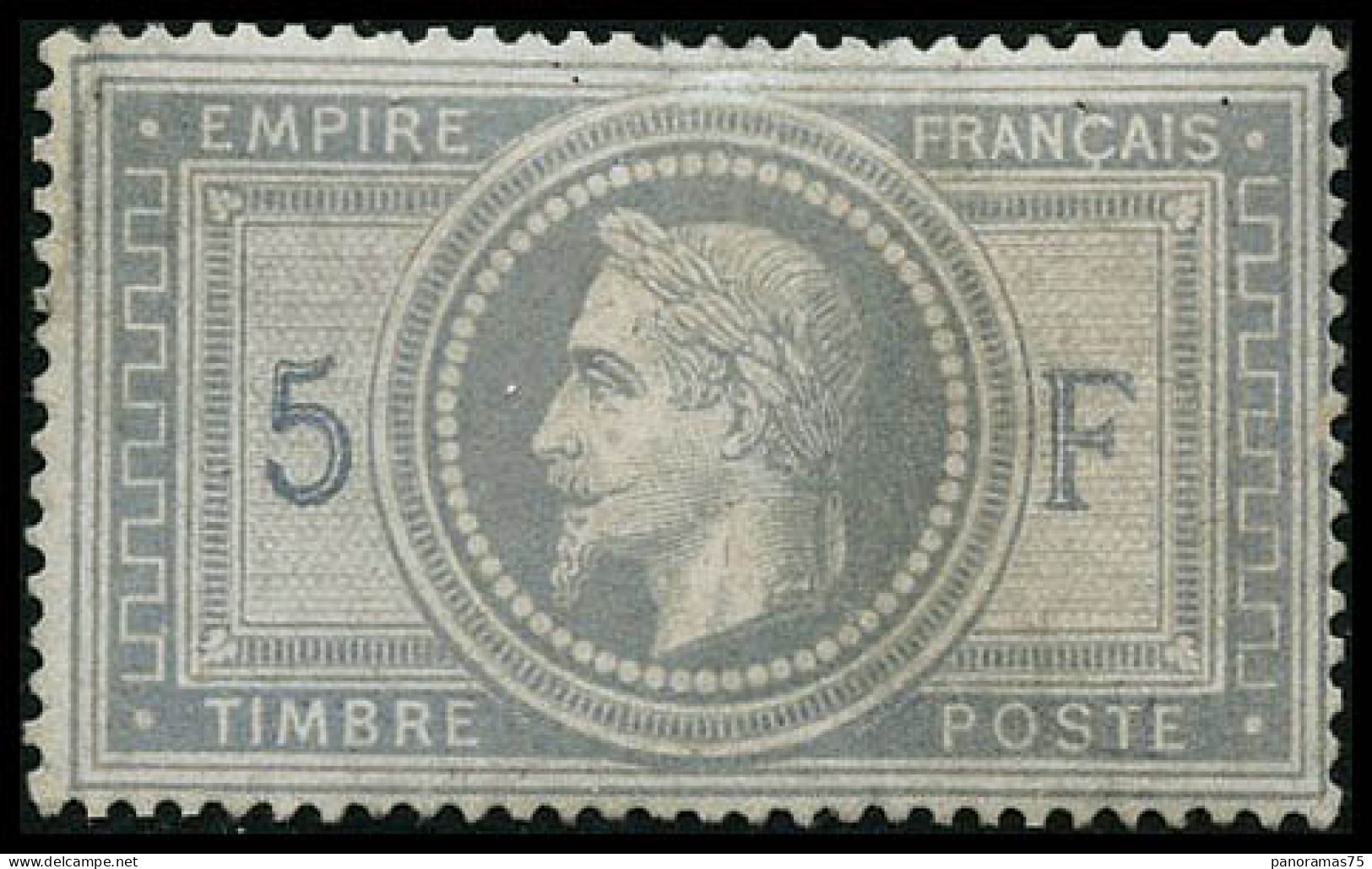 * N°33 5F Empire, Quasi SC, Signé Brun - TB - 1863-1870 Napoléon III Con Laureles