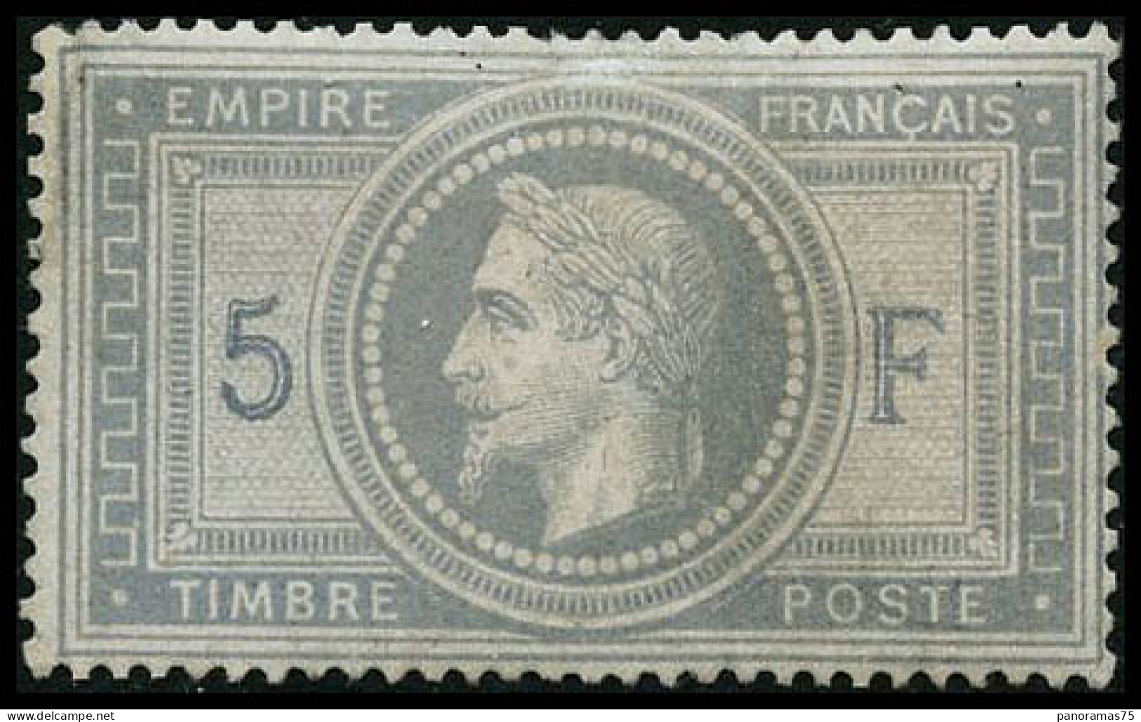 * N°33 5F Empire, Quasi SC, Signé Brun - TB - 1863-1870 Napoléon III Lauré