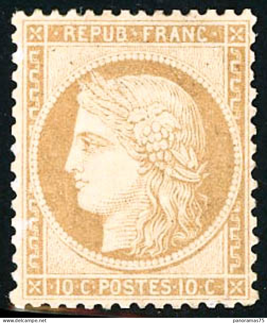 ** N°36 10c Bistre-jaune - TB - 1870 Beleg Van Parijs