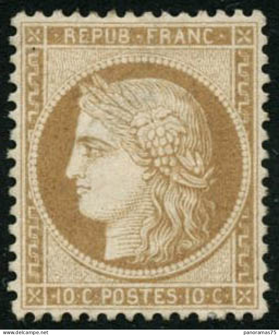 * N°36 10c Bistre Très Bien Centré - TB - 1870 Beleg Van Parijs