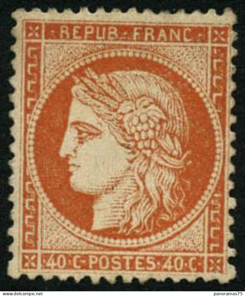 * N°38 40c Orange - TB - 1870 Beleg Van Parijs