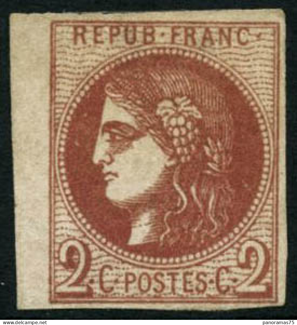 * N°40Ba 2c Rouge-brique, Petit BDF - TB - 1870 Ausgabe Bordeaux