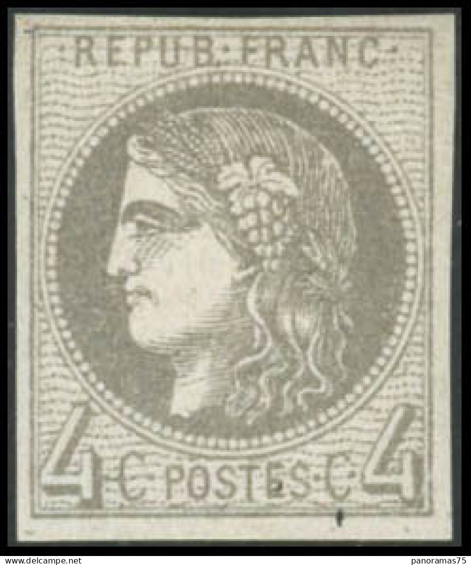 ** N°41B 4c Gris - TB - 1870 Emission De Bordeaux