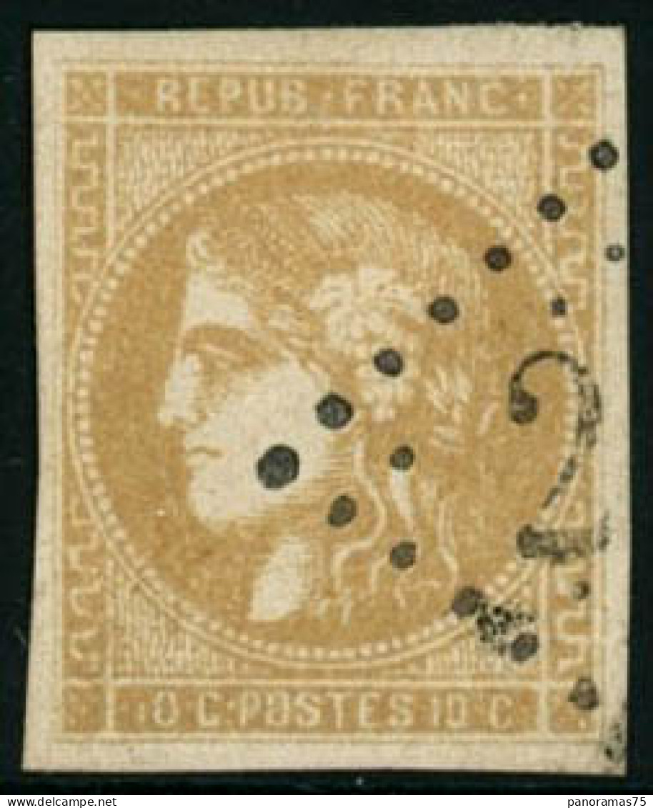 Obl. N°43Bc 10c Bistre-jaune-citron - TB - 1870 Emissione Di Bordeaux