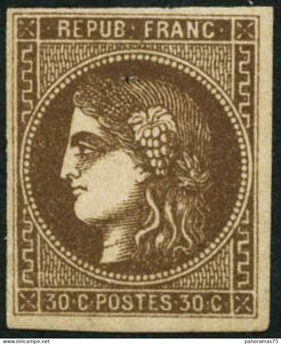 ** N°47 30c Brun - TB - 1870 Ausgabe Bordeaux