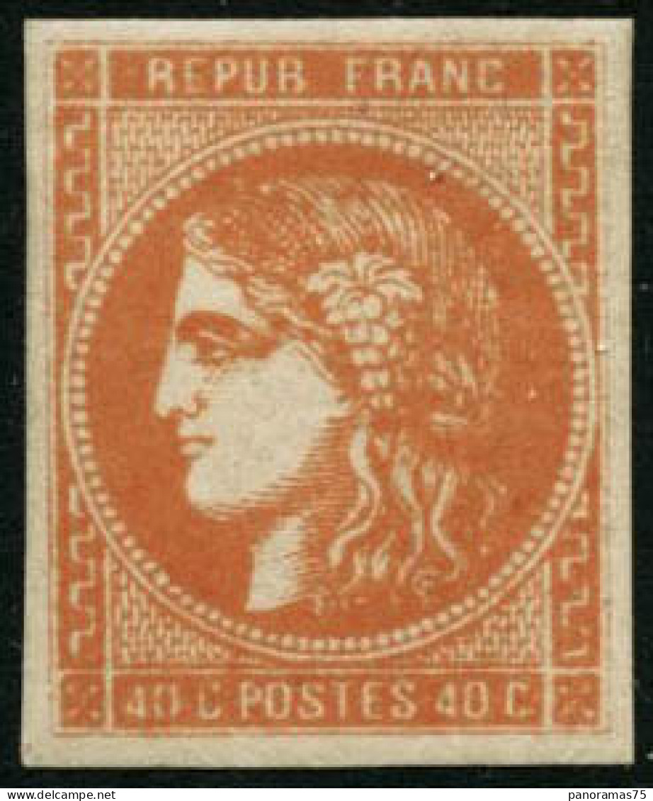 ** N°48 40c Orange - TB - 1870 Bordeaux Printing