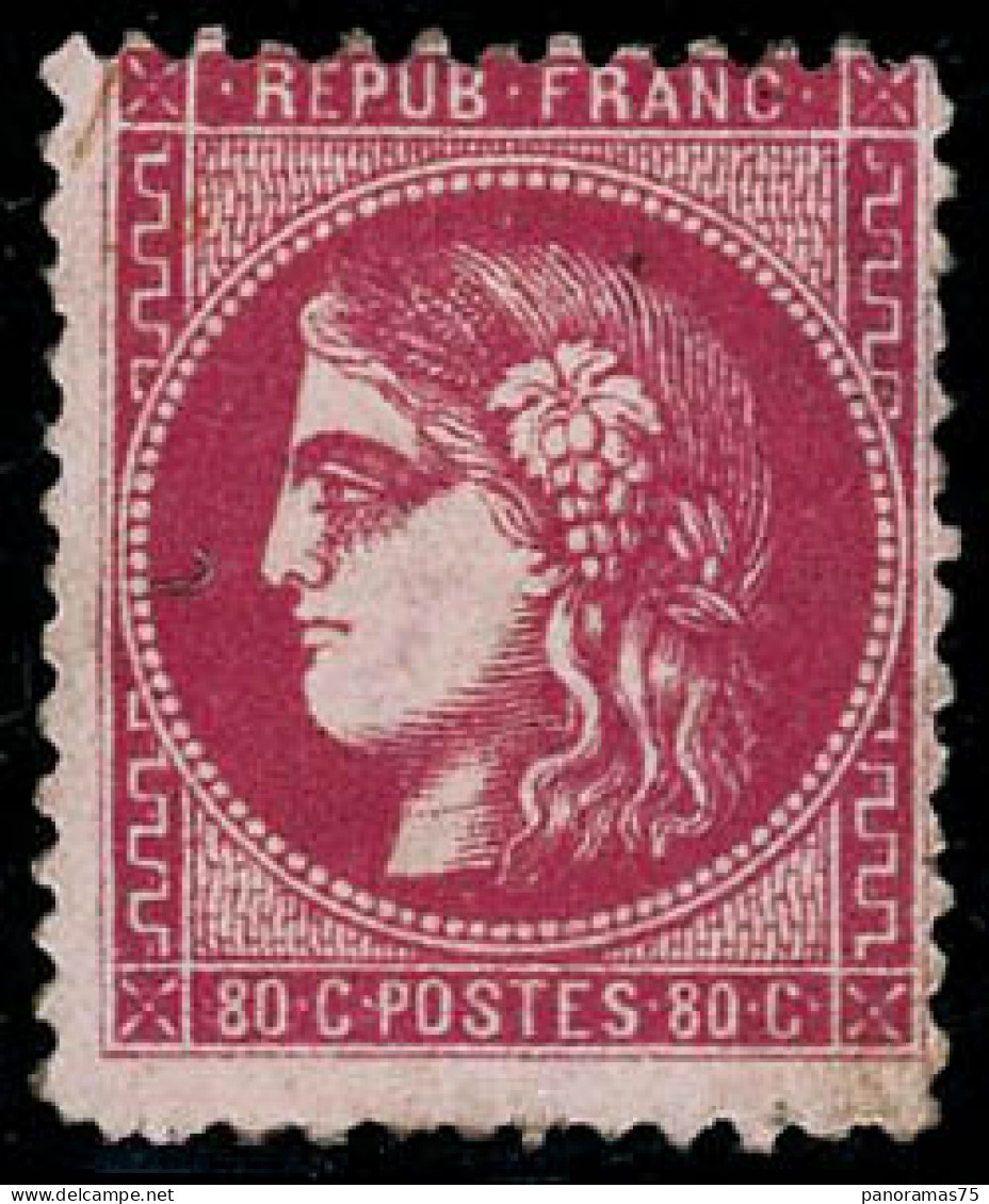 ** N°49 80c Rose De,telé - B - 1870 Ausgabe Bordeaux