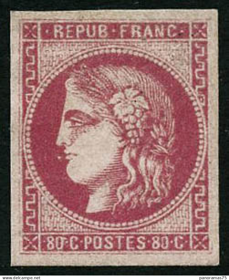 * N°49 80c Rose - TB - 1870 Emissione Di Bordeaux
