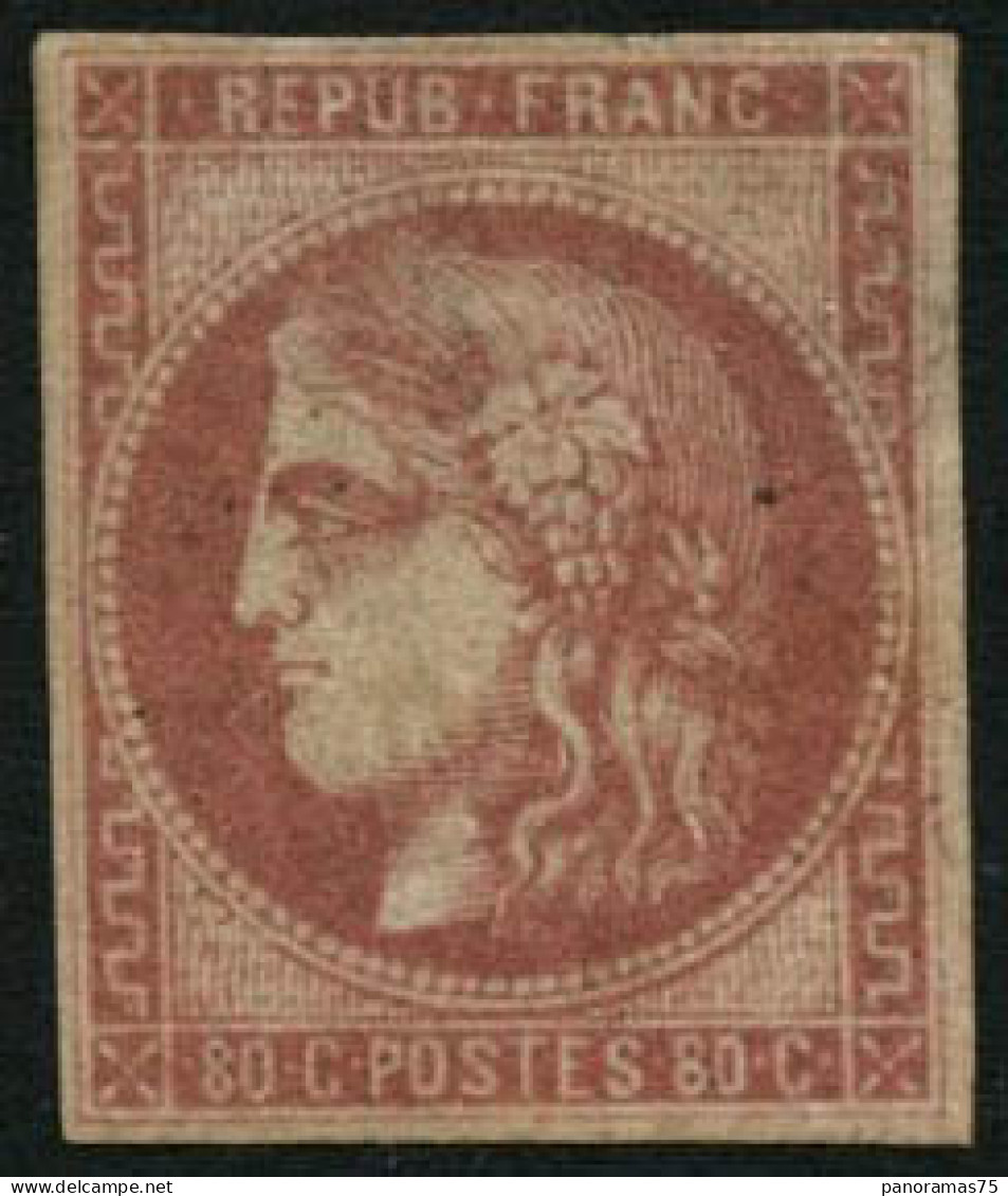 ** N°49a 50c Rose Clair, Petites Marges - B - 1870 Ausgabe Bordeaux