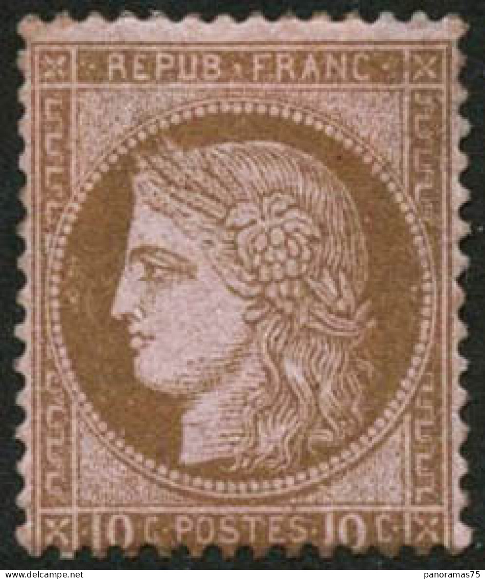 ** N°54 10c Brun S/rose - TB - 1871-1875 Ceres