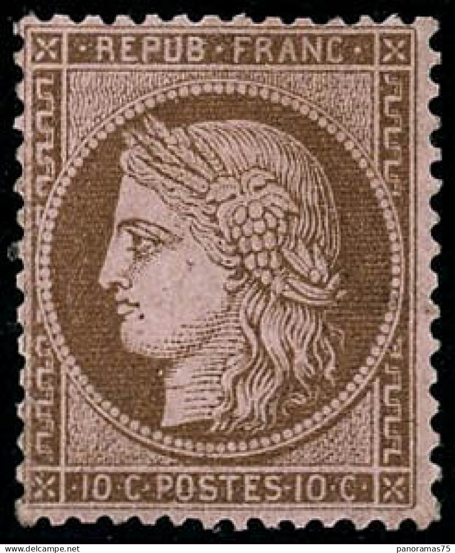 ** N°58 10c Brun S/rose - TB - 1871-1875 Ceres