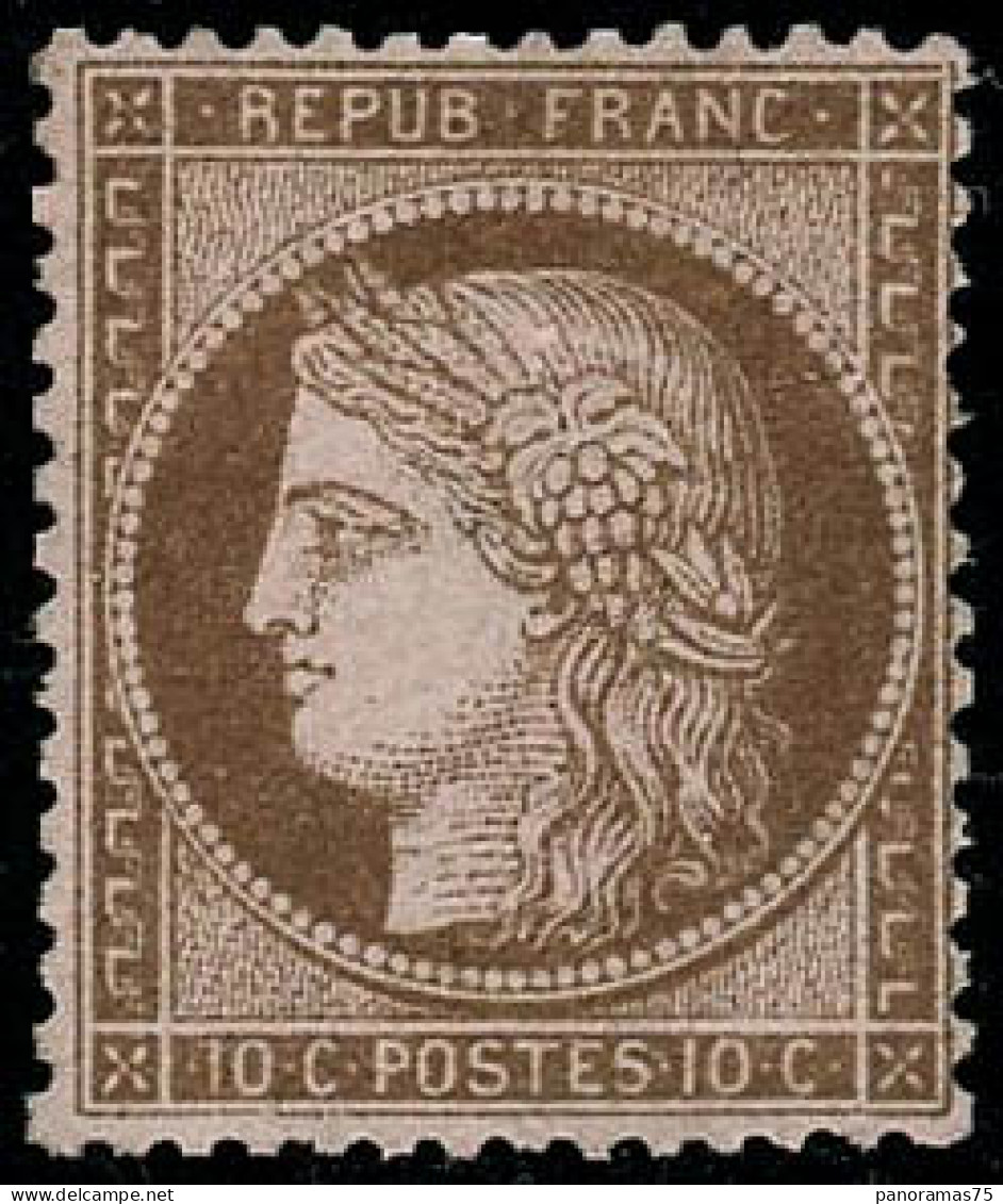 ** N°58 10c Brun S/rose - TB - 1871-1875 Ceres