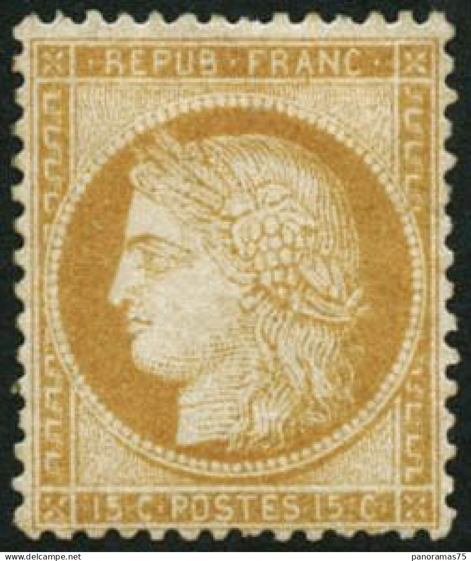 * N°59 15c Bistre, Signé Brun - TB - 1871-1875 Cérès