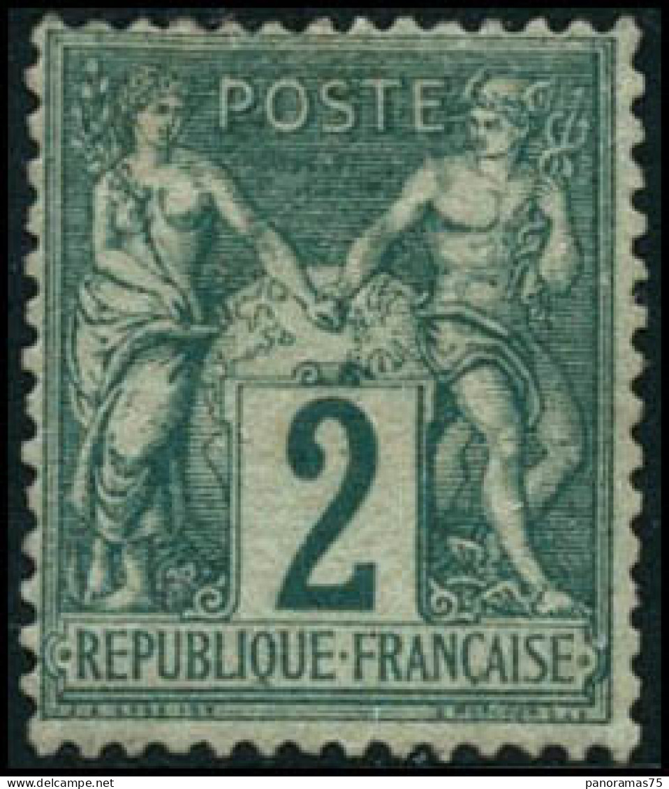 * N°62 2c Vert - TB - 1876-1878 Sage (Typ I)