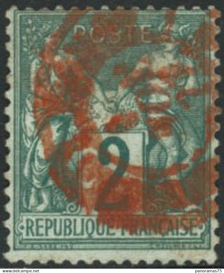 Obl. N°62 2c Vert, Obl CàD Rouge - TB - 1876-1878 Sage (Type I)