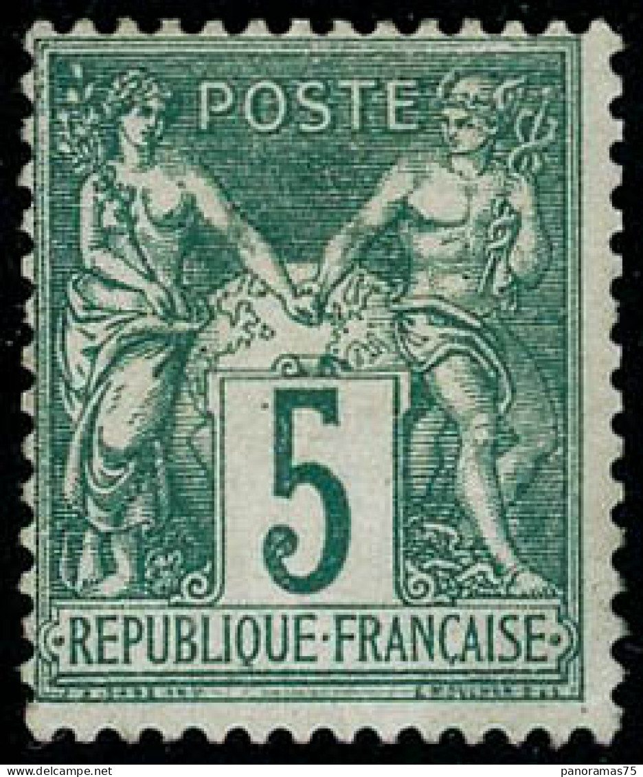 ** N°64 5c Vert - TB - 1876-1878 Sage (Tipo I)