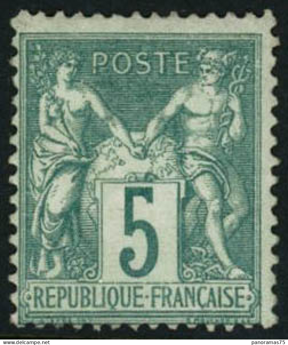 ** N°64 5c Vert - TB - 1876-1878 Sage (Tipo I)