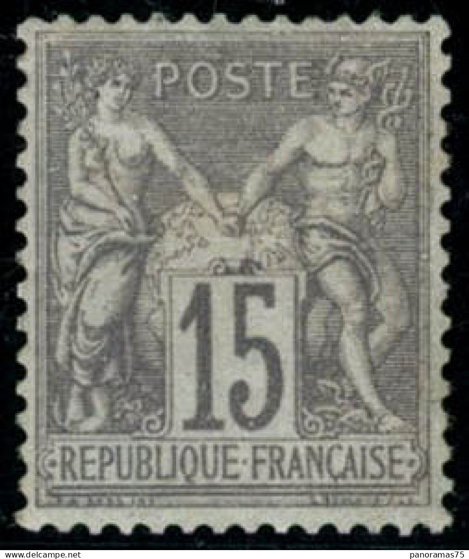 ** N°66 15c Gris, Pièce De Luxe - TB - 1876-1878 Sage (Type I)