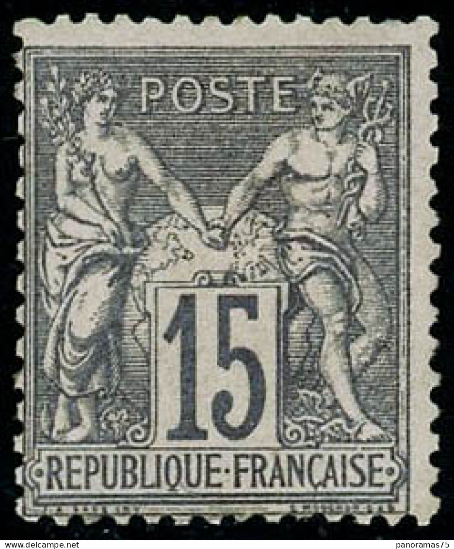 ** N°66 15c Gris - TB - 1876-1878 Sage (Type I)