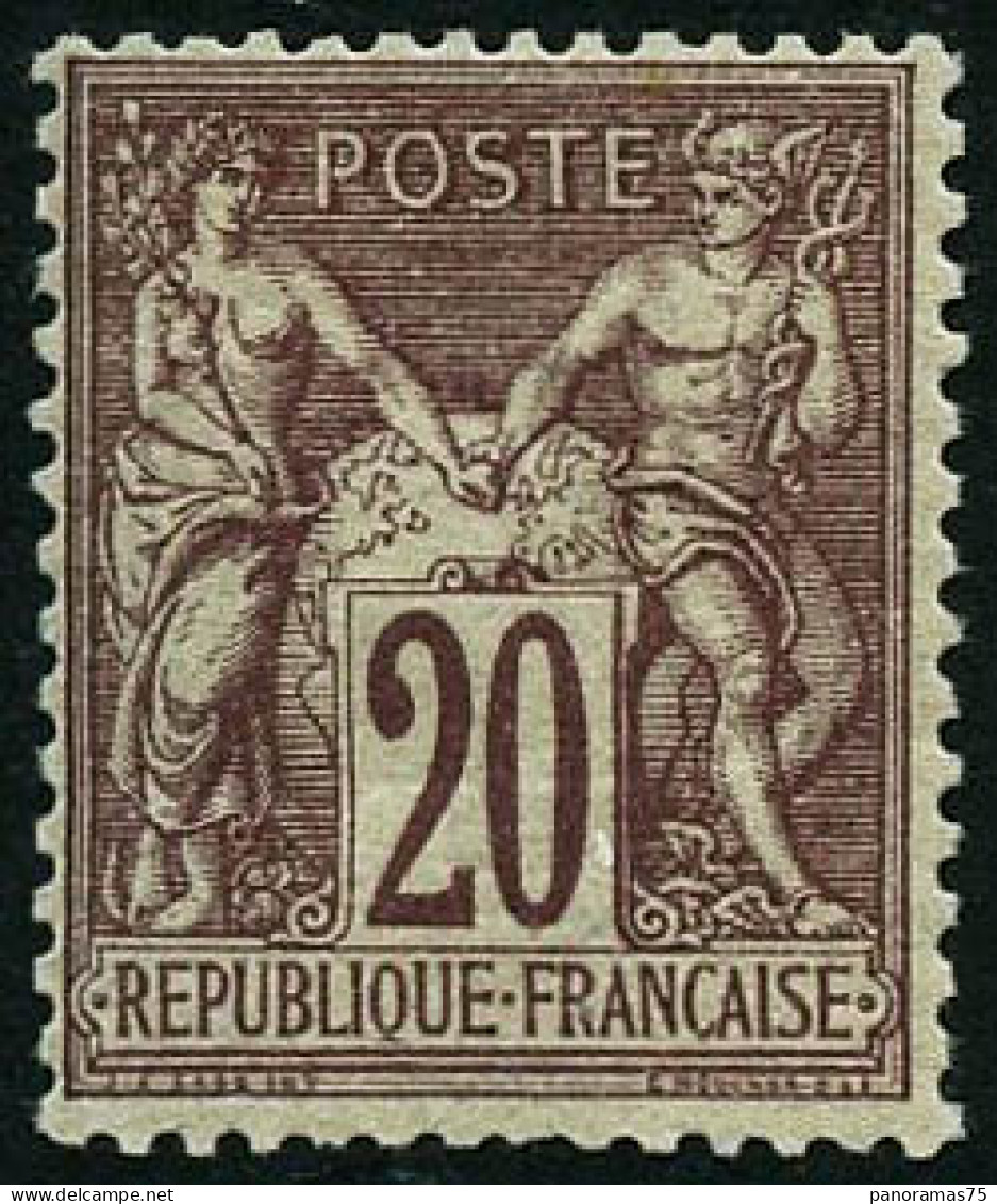 ** N°67 20c Brun-lilas - TB - 1876-1878 Sage (Type I)