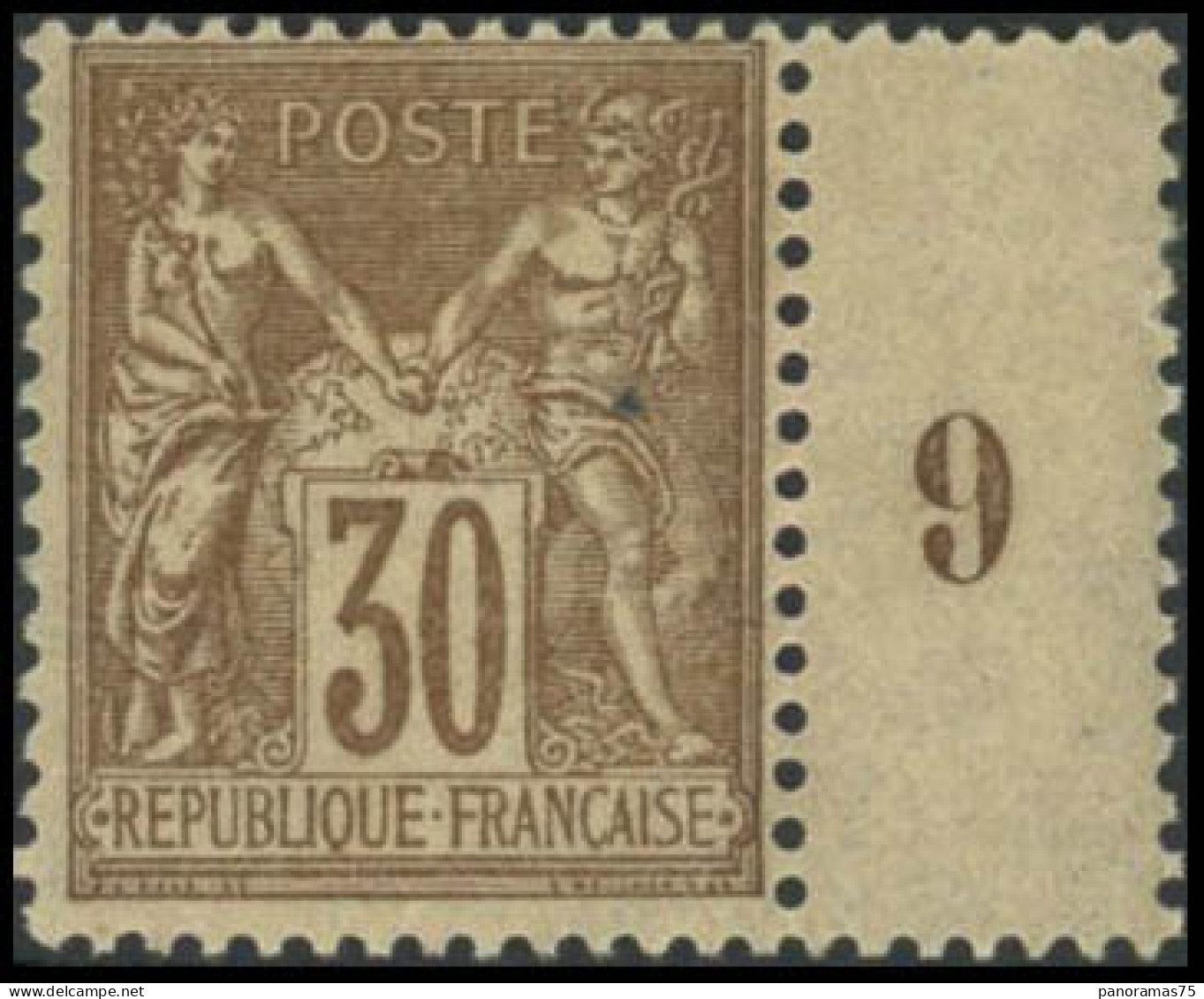 ** N°80 30c Brun-jaune - TB - 1876-1898 Sage (Type II)
