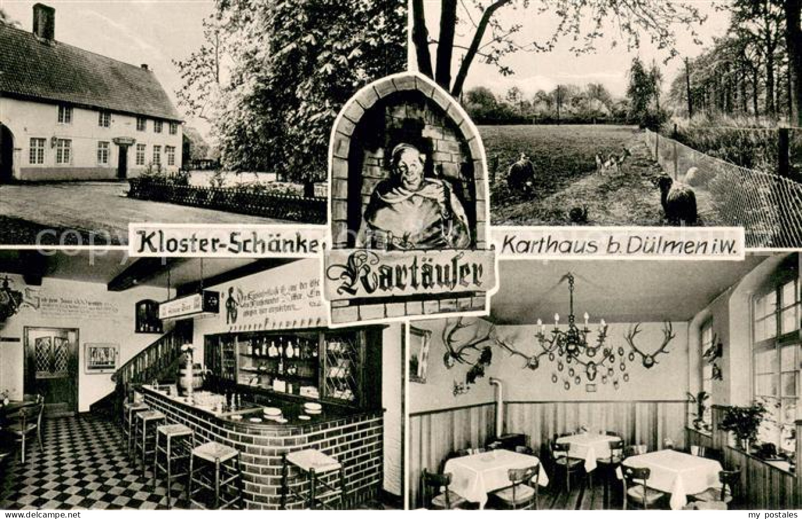 73707165 Karthaus Duelmen Kloster-Schaenke Reklamekarte Karthaus Duelmen - Dülmen