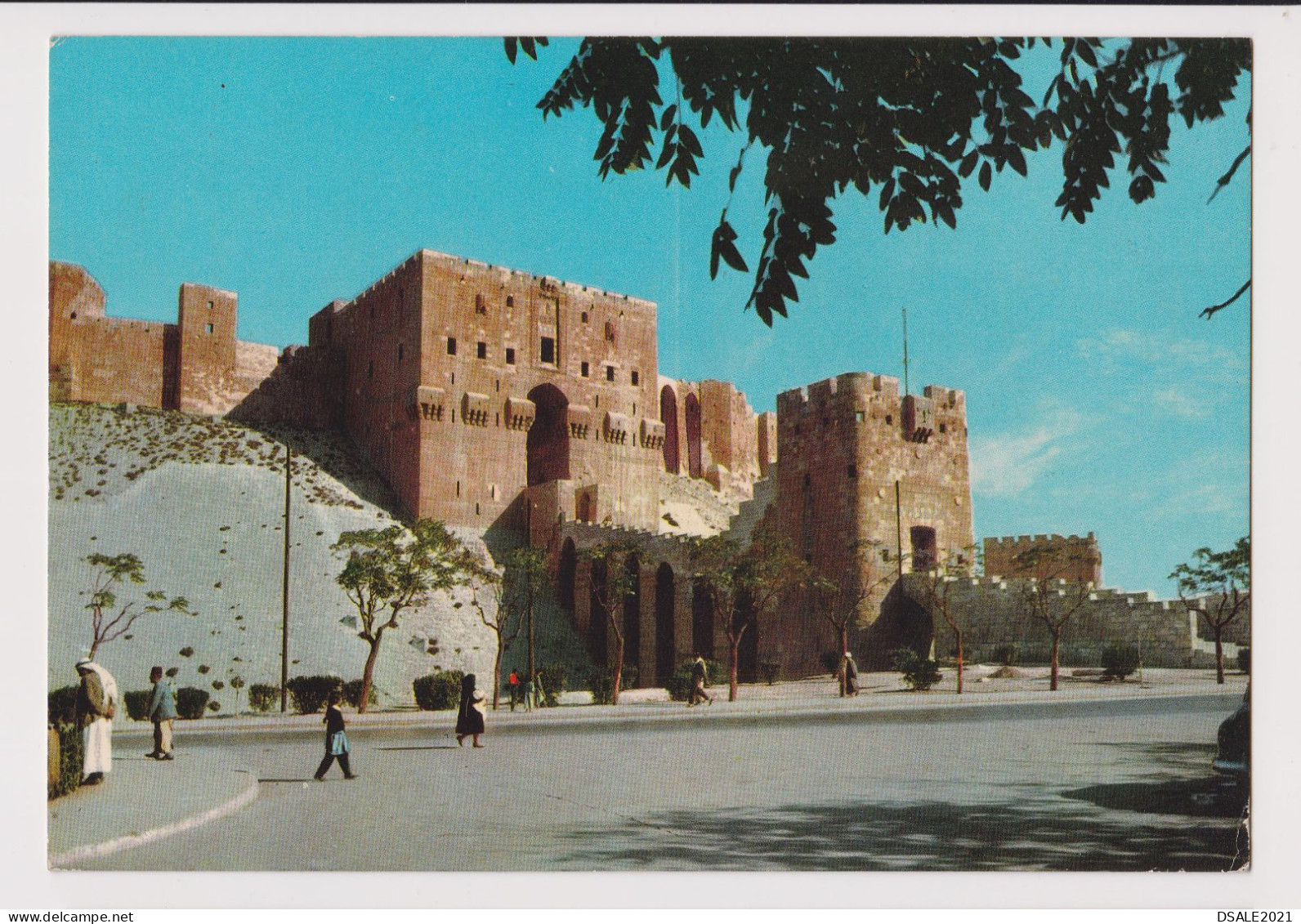 Syria Syrien Syrie ALEP ALEPPO Castle, Knights Fortress View, Vintage Photo Postcard RPPc AK (1352) - Syrië