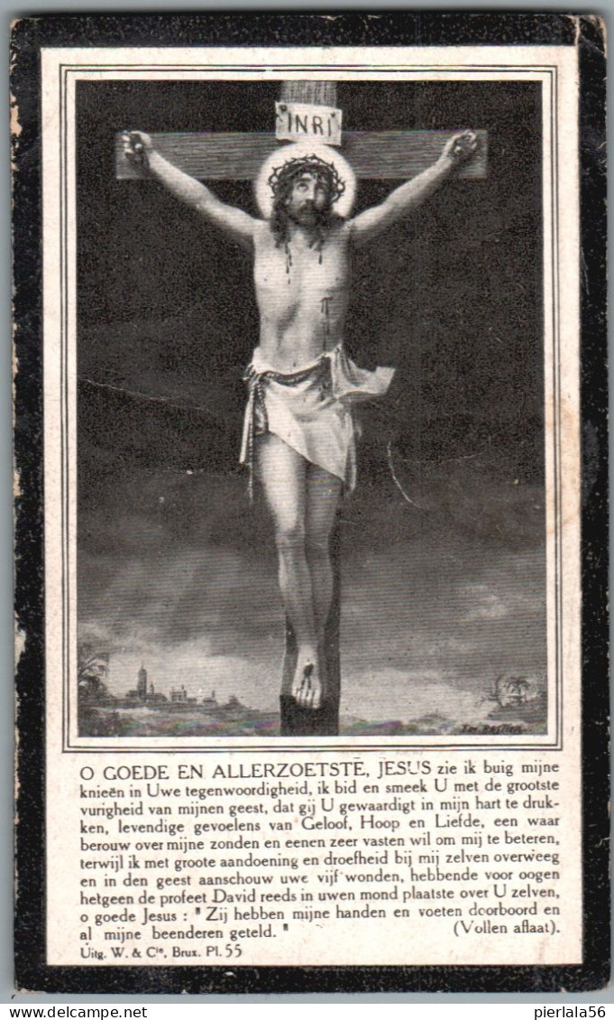 Bidprentje Lebbeke - Buras Charles Louis (1832-1921) - Devotion Images