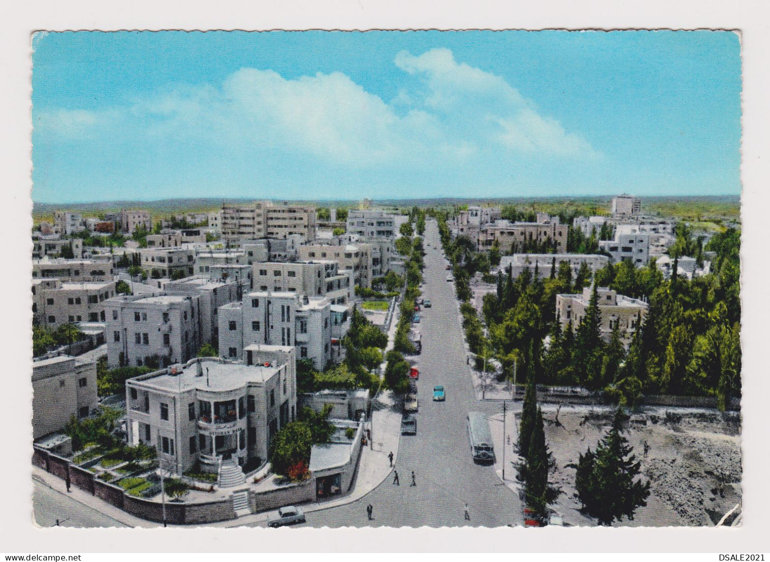 Kingdom Of Jordan AMMAN Residential Quarter View, Vintage Photo Postcard RPPc AK (1266) - Jordania