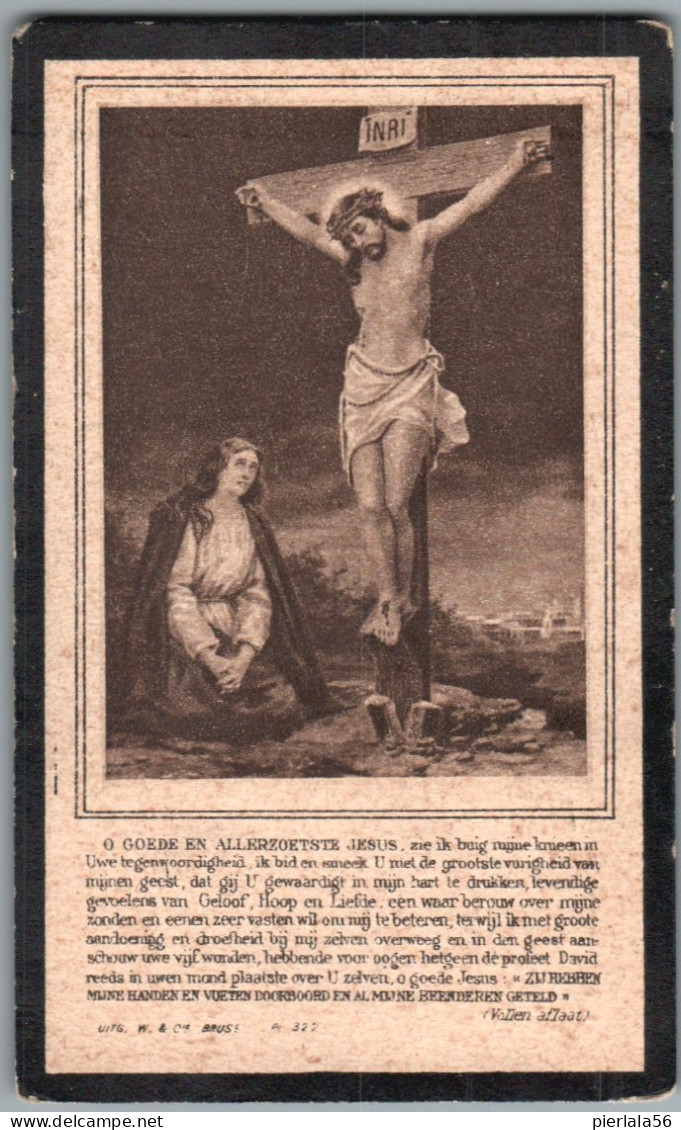 Bidprentje Lebbeke - De Wolf Catherina Sylvie (1841-1927) - Imágenes Religiosas