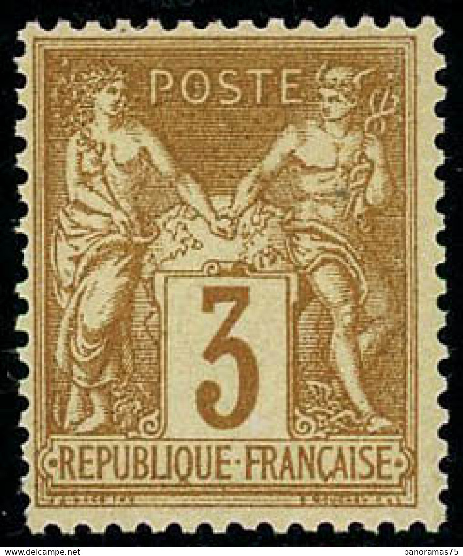 ** N°86 3c Bistre-jaune - TB - 1876-1898 Sage (Type II)