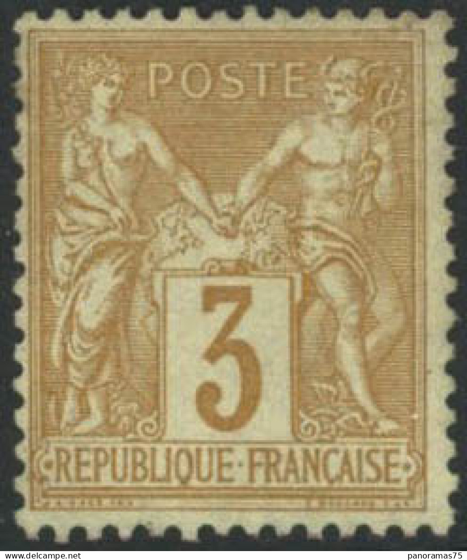 ** N°86 3c Bistre-jaune - TB - 1876-1898 Sage (Type II)