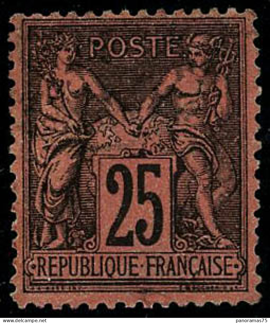 ** N°91 25c Noir S/rouge - TB - 1876-1898 Sage (Tipo II)