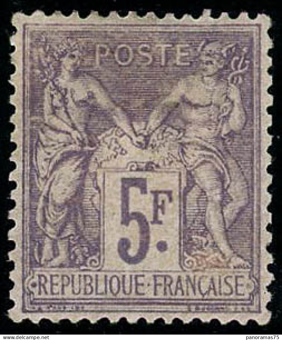 ** N°95 5F Violet S/lilas, Pièce De Luxe - TB - 1876-1898 Sage (Type II)