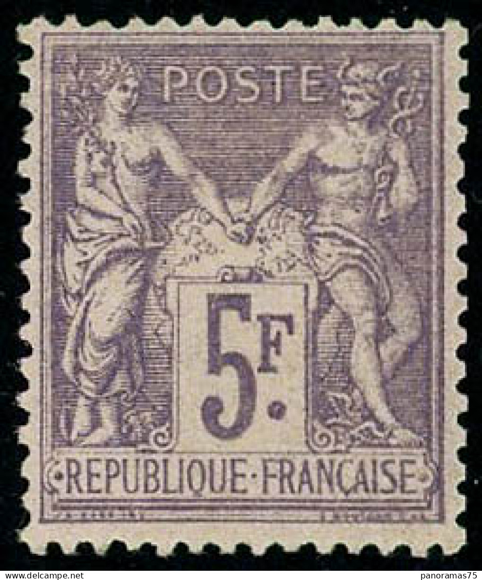 ** N°95 5F Violet S/lilas - TB - 1876-1898 Sage (Type II)