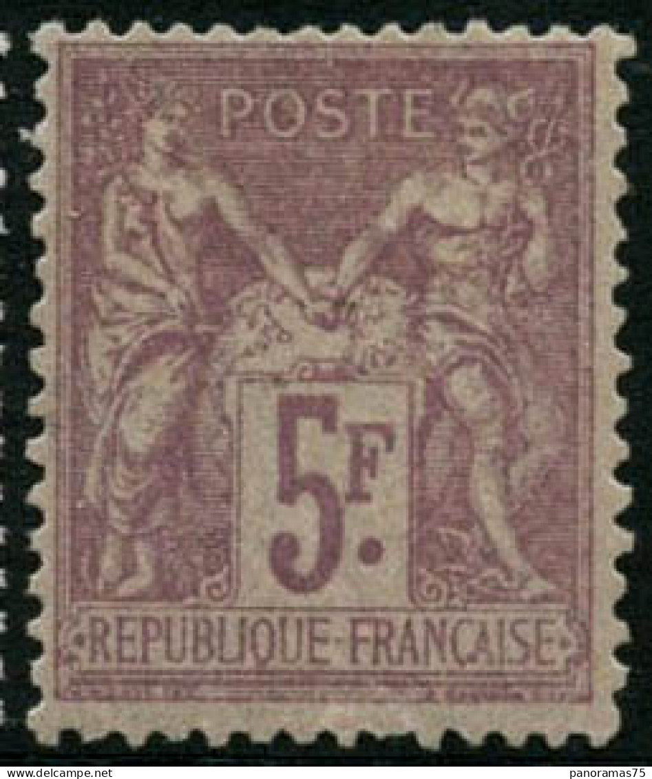 * N°95a 5 F Violet S/lilas, Bien Centré - TB - 1876-1898 Sage (Type II)