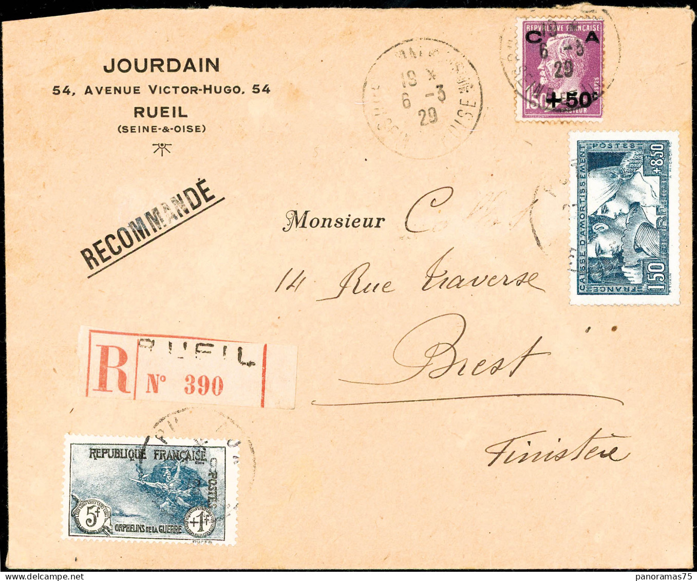 Lettre N°232 + N°251 + N°252 Les 3 Val - TB - Other & Unclassified