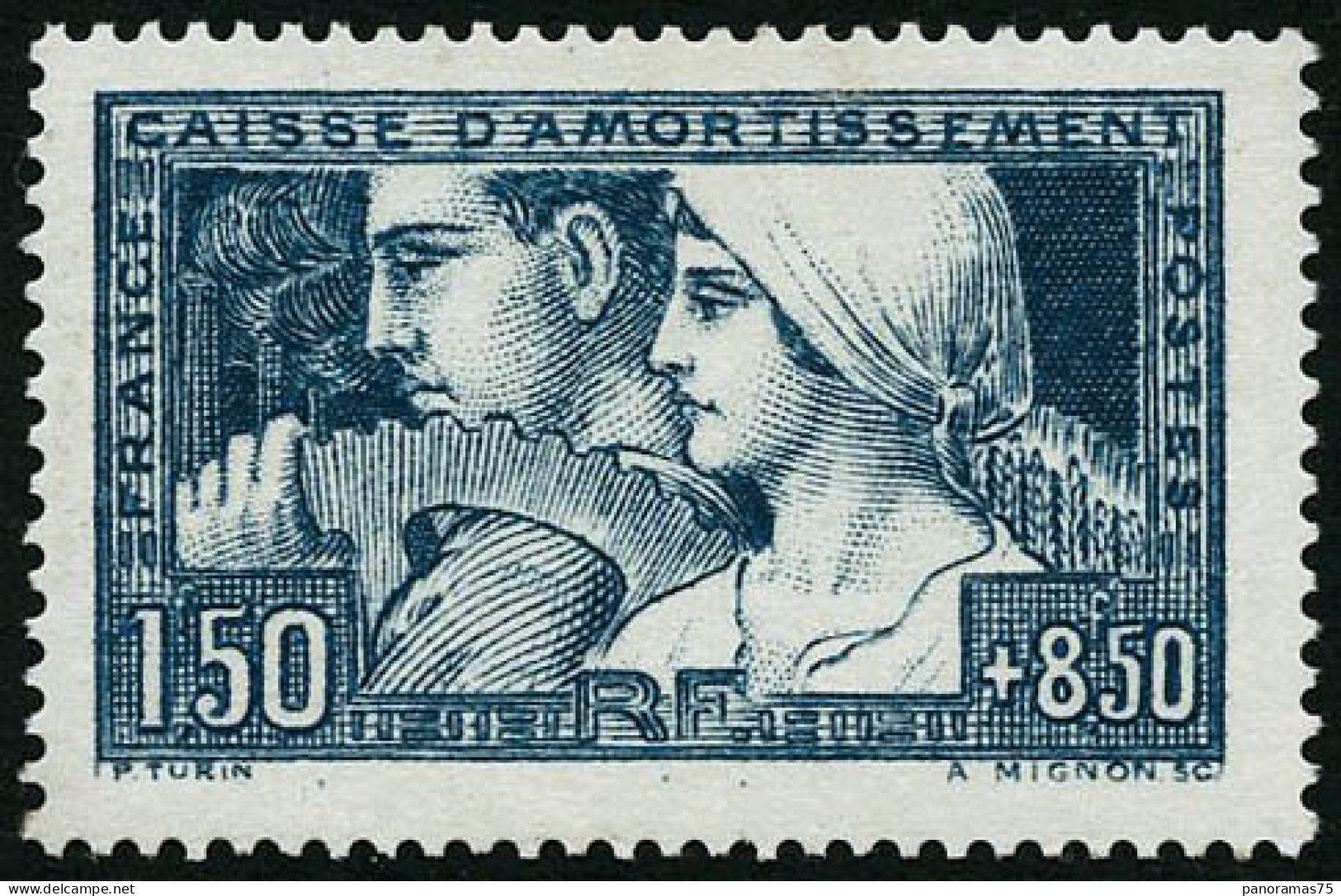 ** N°252b 1F50 + 8F50 Bleu, Type III - TB - Other & Unclassified