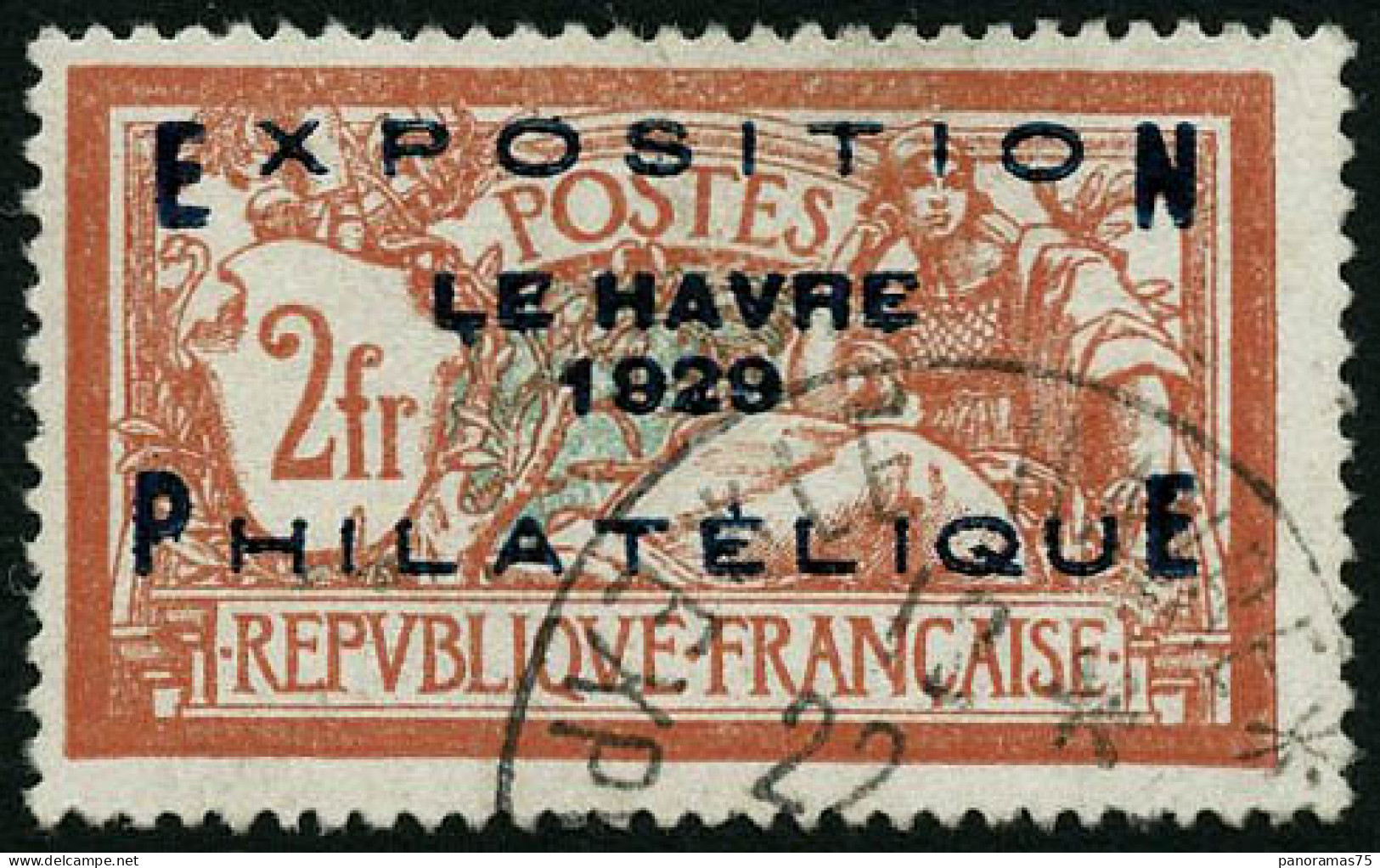 Obl. Sur Fragment N°257A 2F Expo Du Havre 25/5/29 - TB - Autres & Non Classés