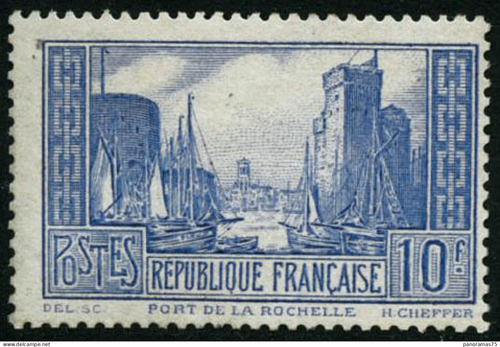 ** N°261b 10F La Rochelle Outremer Pâle, Type I - TB - Autres & Non Classés