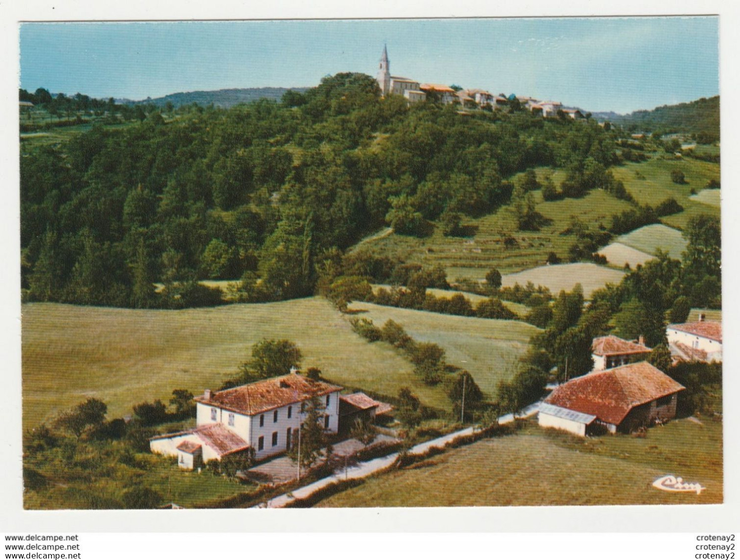 09 MONTARDIT Vers St Girons Vue Générale Aérienne VOIR Commentaire Au DOS En Haut - Saint Girons