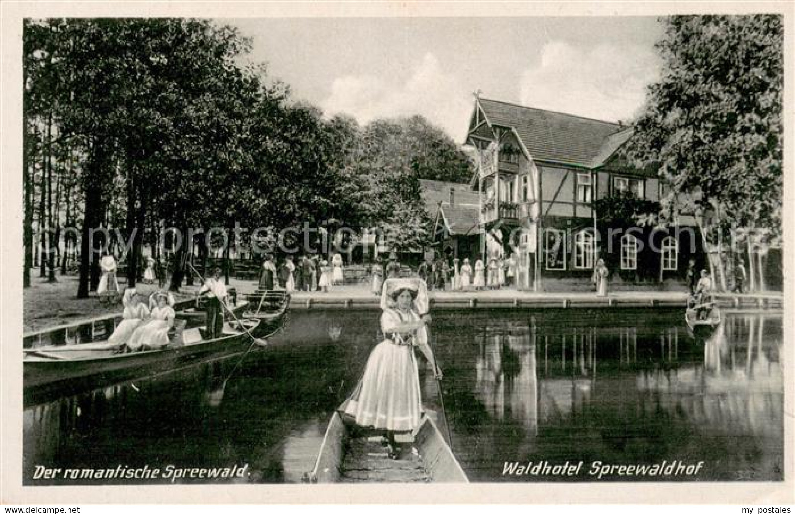 73706977 Vetschau Spreewald Waldhotel Spreewaldhof Wasserstrasse Kahn Vetschau S - Other & Unclassified