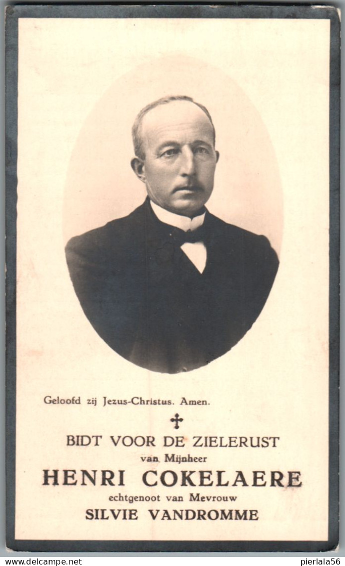 Bidprentje Ledegem - Cokelaere Henri (1863-1945) - Andachtsbilder